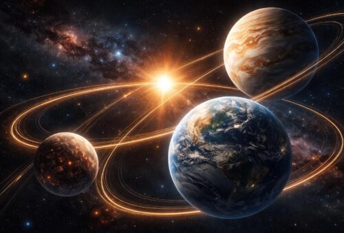 découvrez les mystères fascinants de la mécanique céleste à travers le problème à 3 corps, une étude clé des interactions gravitationnelles entre trois astres.