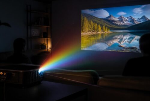 découvrez comment l'effet arc-en-ciel impacte la qualité d'image des vidéoprojecteurs et apprenez à l'optimiser pour une expérience visuelle optimale.